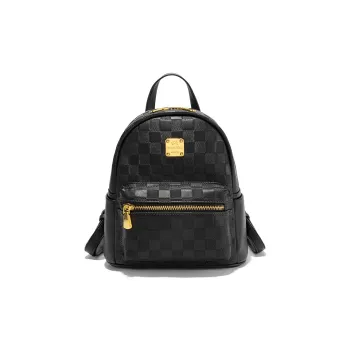 CLEVER& KETCH PU Chanel Inspired Backpack Regular Women's Black/White