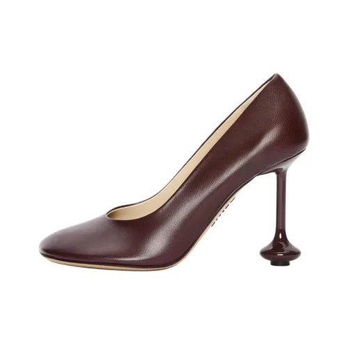 LOEWE Toy Irregular Heel High Heels 9cm Women's Burgundy