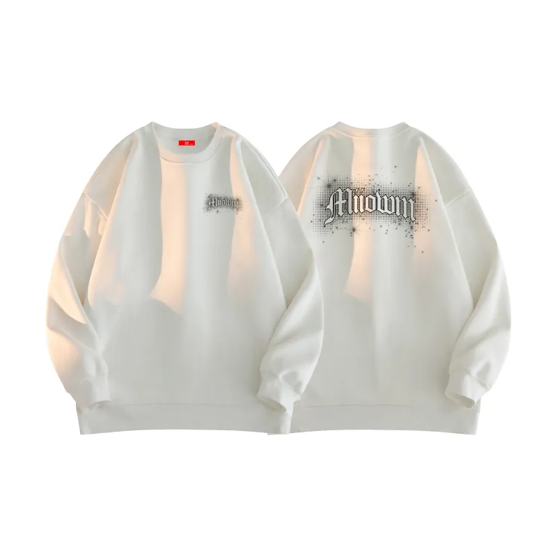 MIIOW Trend Party Series Sweatshirt Unisex Light Heather Gray-7