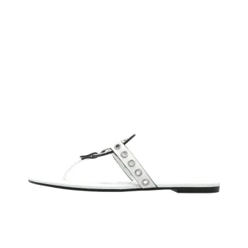 TORY BURCH Miller Quiet Flip Flops Women's White