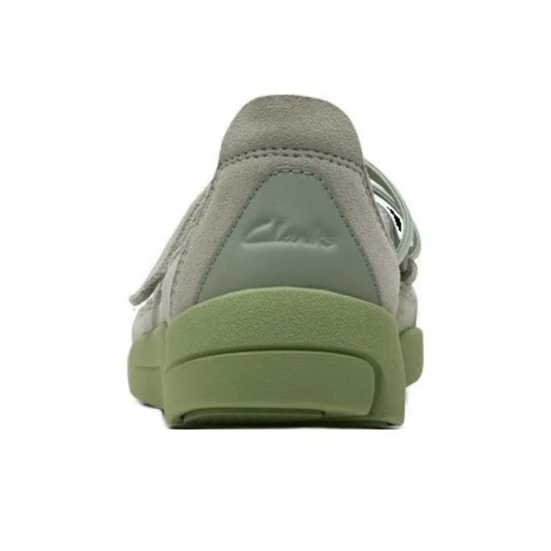 Clarks Three Petal Shoes 2.0 Collection Low Top Casual Shoes Women's Green-3