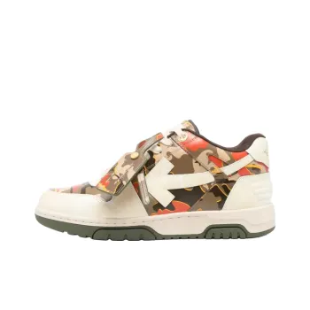 OFF WHITE Out Of Office Ooo Low Tops Beige Camo