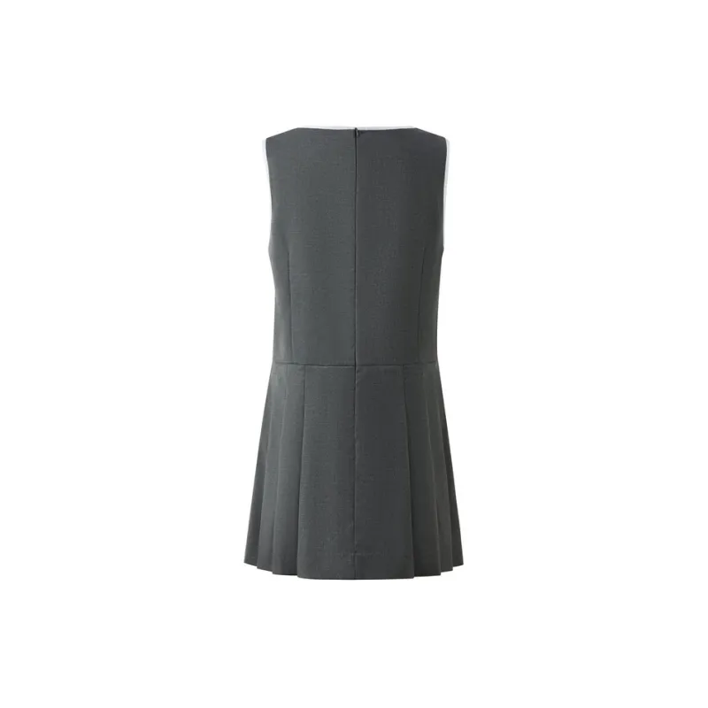 E.land Sleeveless Dress Women's Gray 15Grey-1