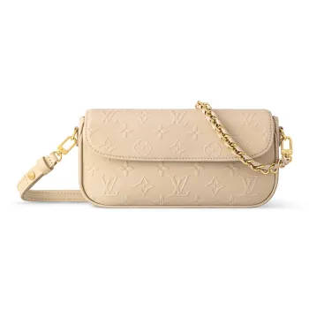 LOUIS VUITTON IVY Calfskin Crossbody Bag Shoulder Bag Women's Nude Pink