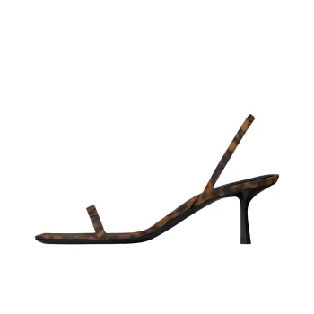 SAINT LAURENT Jaspe One Strap Sandals 5.5cm Women's Brown Black