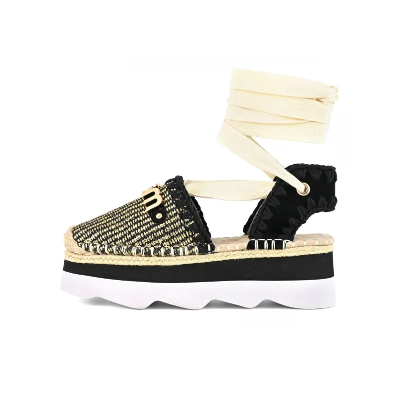 MOU Espa Casual Single Shoes 5.5cm Women's Black-0
