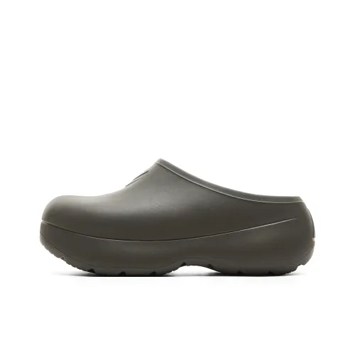 PEAK Taichi Chef Shoes Closed Toe Slippers Men's Olive Green