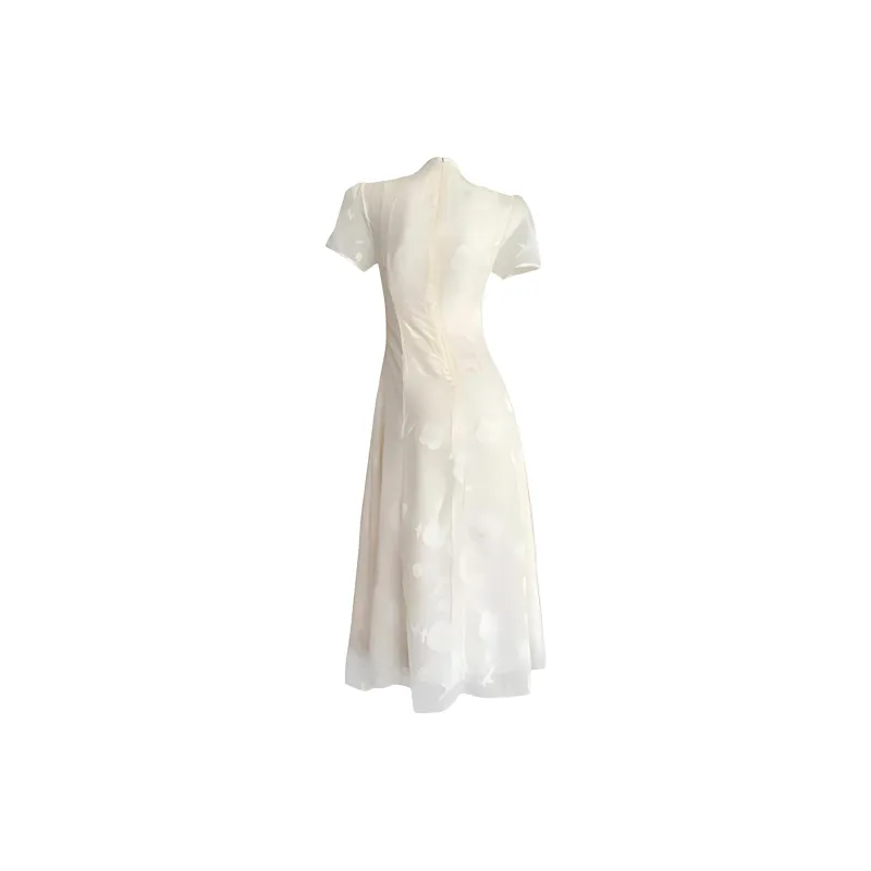 Nooidea Official Short Sleeved Dress Women's Apricot-1