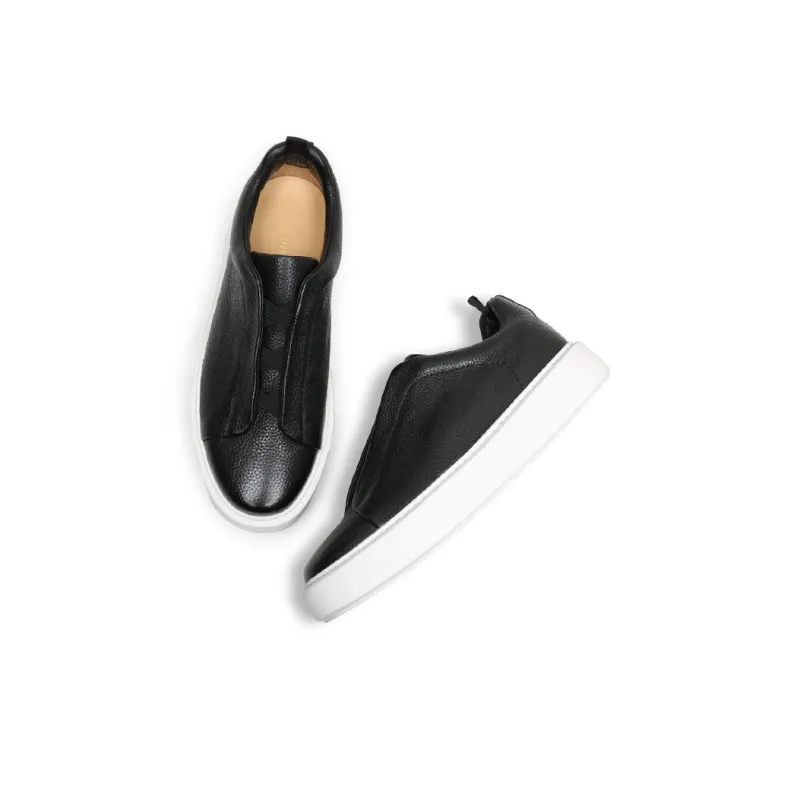 SAINTNJORD Low Top Skateboard Shoes Men's Black-3