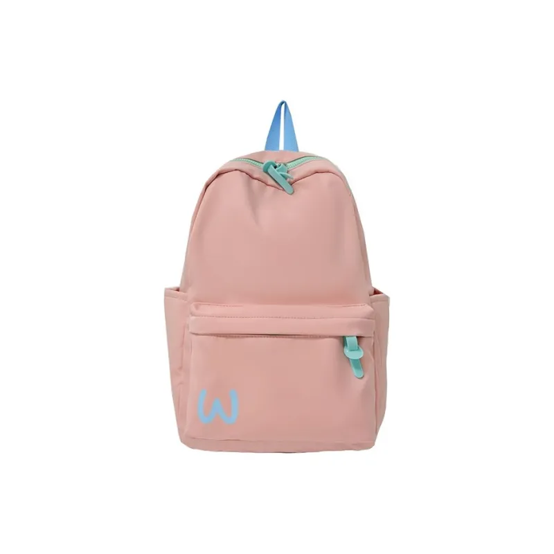 BUBM Composite Cloth Backpack Unisex Black/Yellow/Blue/Pink-0
