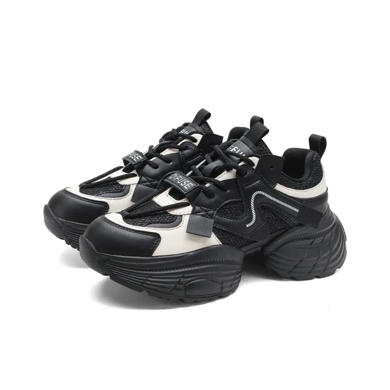 D FUSE SCANDINAVIA Anti Slip And Wear Resistant Lightweight Low Top Chunky Sneakers Women's-5