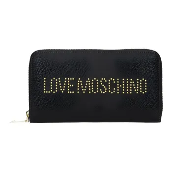 LOVE MOSCHINO PU Polyurethane Wallet Women's Black