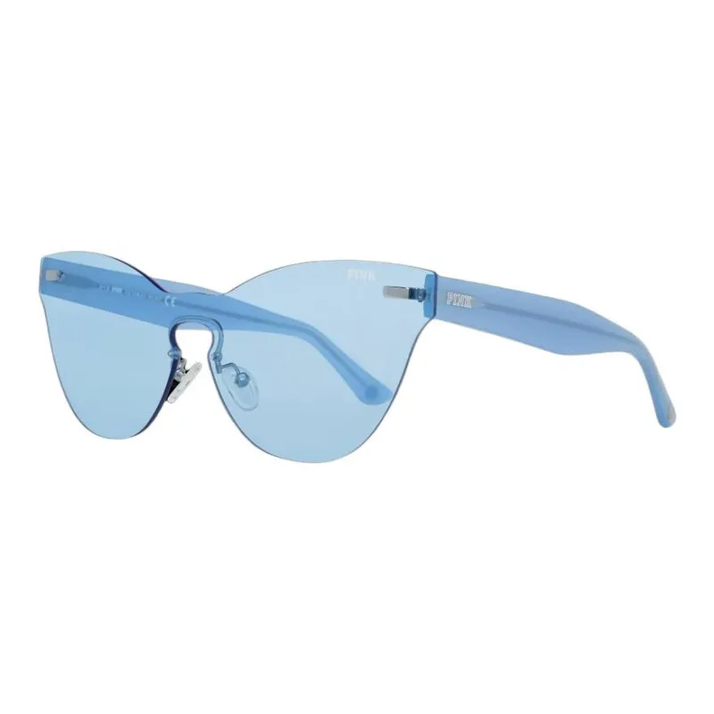Victoria's Secret Irregular Shape Sunglasses Women's Blue-0