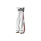 White Gray with Red Stripes