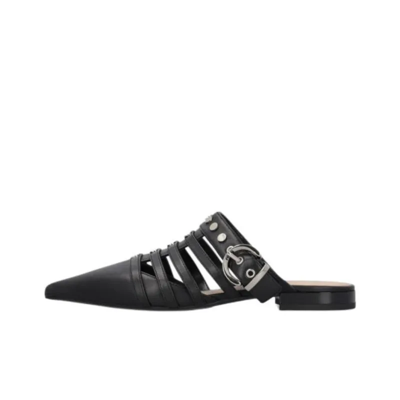 PINKO Wrap toe Slippers Women's Black-0
