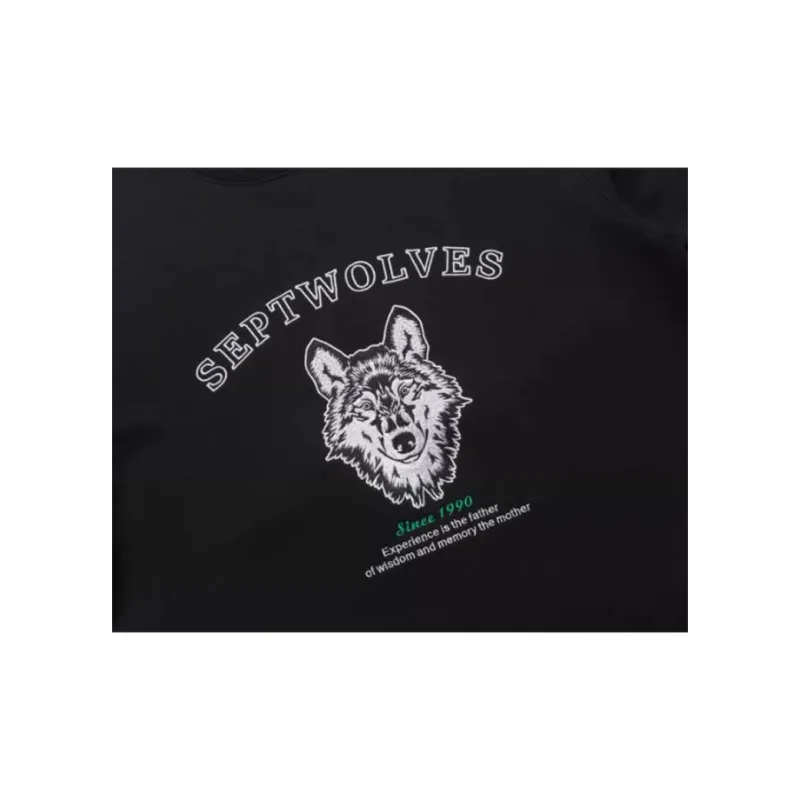 SEPTWOLVES T Shirts Men Black-3