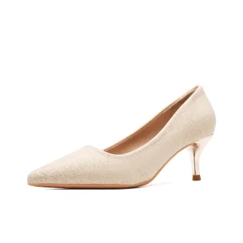 KATHRYN WILSON Slim Heel High Heels Women's Apricot