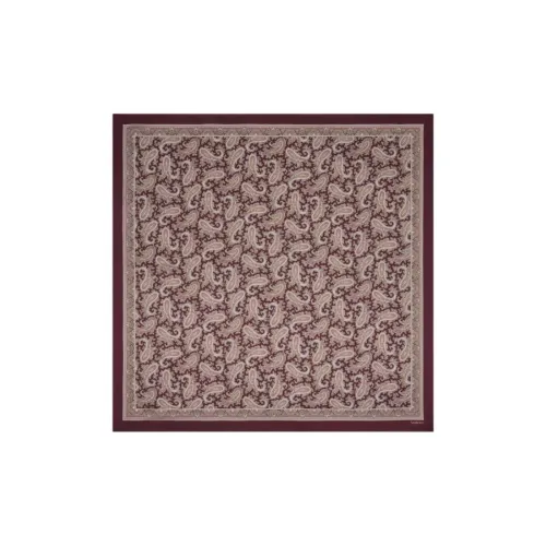 SAINT LAURENT Silk Silk Scarves Women's Brown