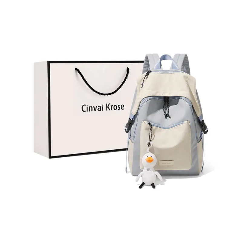 CinvaiKrose Fabric, Synthetic Leather Backpack Travel Bag Large Size Women's Multicolor-9