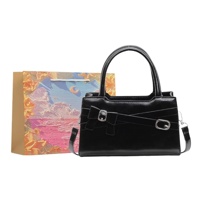 BRINCH PU Shoulder Bag Crossbody Bag Handbag Women's Ecru/Blue/Pink/Black-12