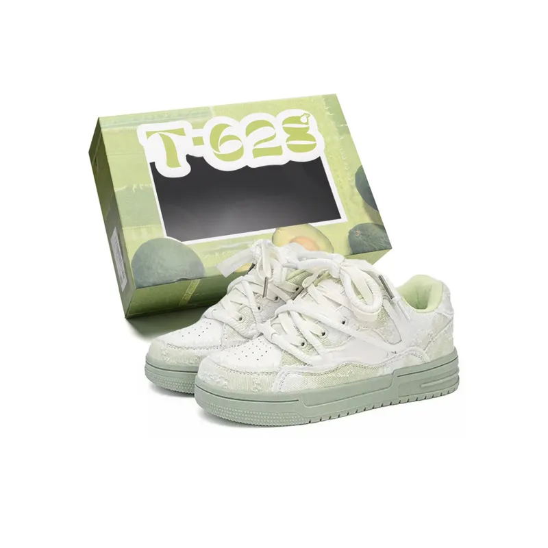 T628 Vintage Puffy Shoes Wear resistant, Lightweight, Breathable, And Non slip. Low Top Skateboard Shoes Unisex-29