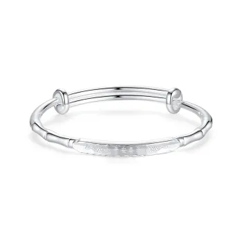 SINO GEM 999 Fine Silver Sterling Silver Bracelets Women's