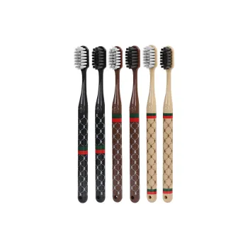 DOLEK Premium Luxury Wide Head Adults Manual Toothbrush Gentle Gum Care Portable Print Controller Family Packs