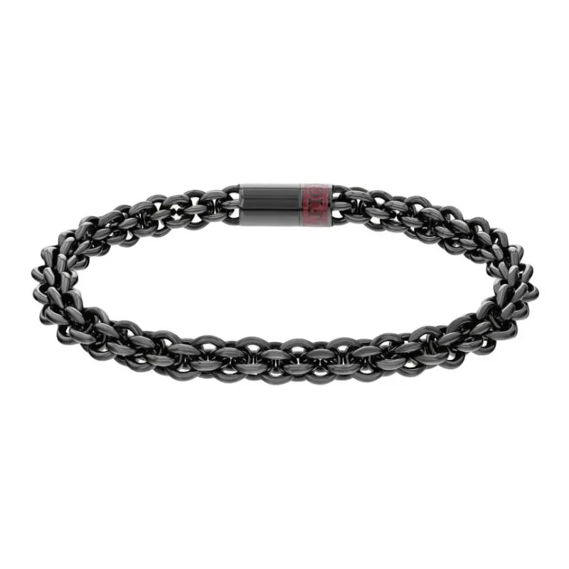 Tommy Hilfiger Stainless Steel Bracelets Men's Black-0
