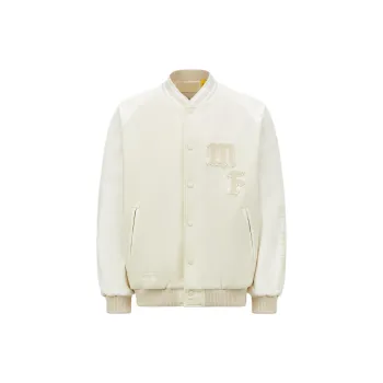 MONCLER GENIUS MONCLER GENIUS X Fujiwara Hiroshi FRGMT Baseball Jerseys Men Light Beige