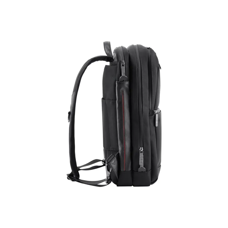 ECHOLAC Fabric Backpack Medium Size Men's Black-4