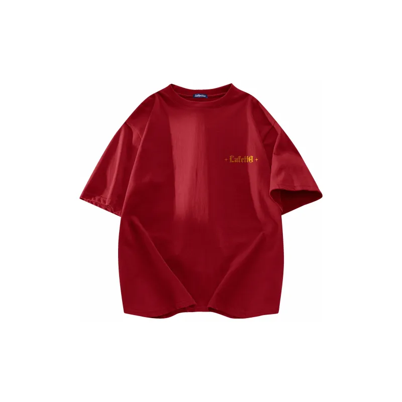 Lafetto T-Shirt Unisex Light And Shadow White Rose Red-15