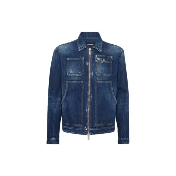 DSQUARED 2 Semplice Carpenter Distressed Jean Jacket