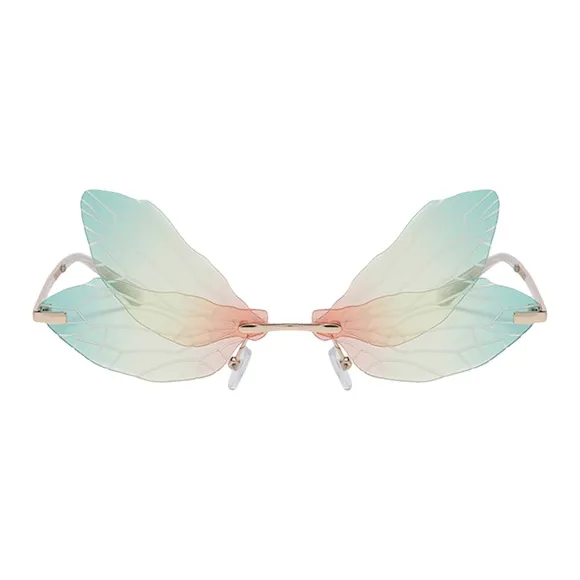 NOME Metal Plastic Irregular Shape Sunglasses Unisex-9