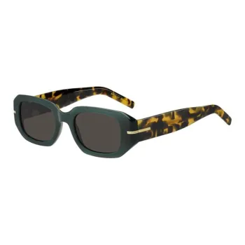 BOSS Acetate Rectangular Sunglasses Women's Tortoiseshell