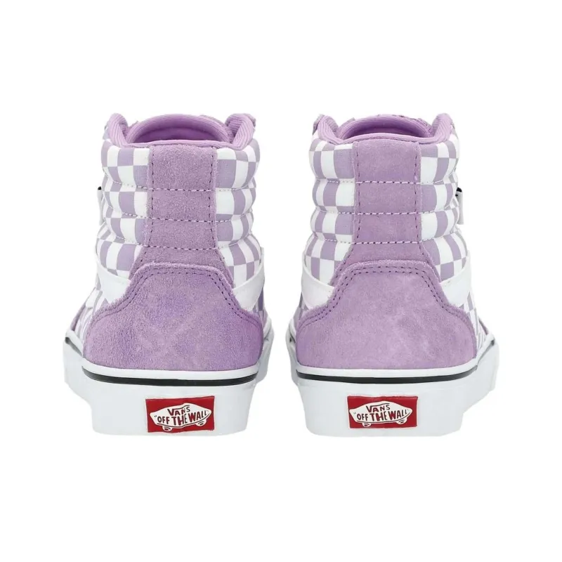 Vans Filmore Anti-Slip Wear-Resistant High-Top Skateboard Shoes Women's Purple-3