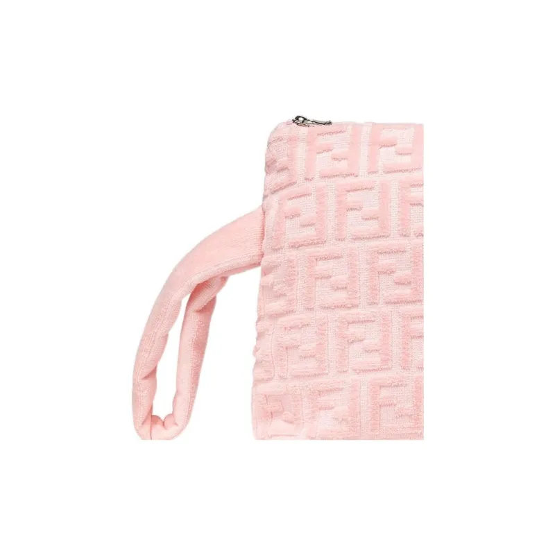 FENDI Cotton Clutch Women's Pink-4