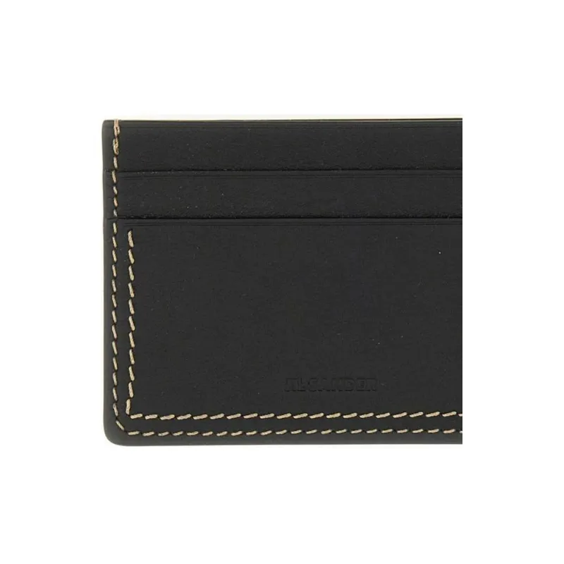 JIL SANDER Logo Debossed Card Case-3