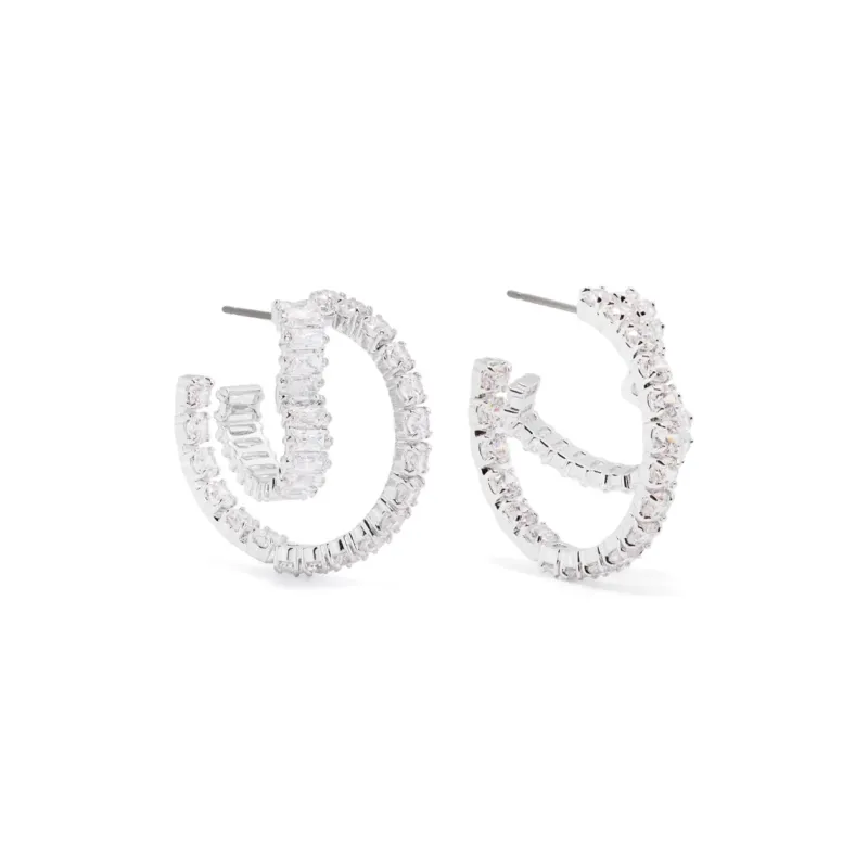 Swarovski Matrix Hoop Earrings-0