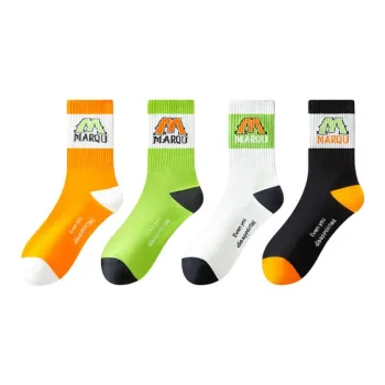 Cotton Gene Mid Calf Socks Men's 4 Pack