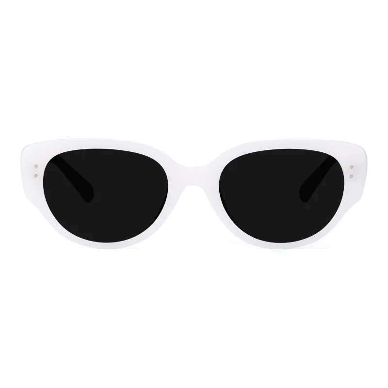 PULAIS Plate Frame TR/Memory Plastic Cat Eye Sunglasses Unisex-7