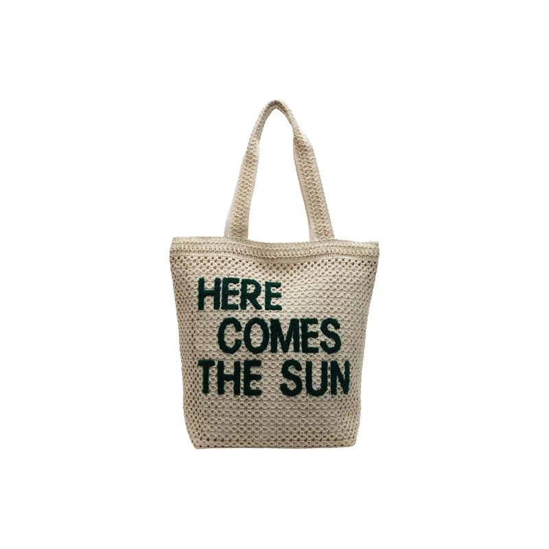 Debecca Straw Woven Shoulder Bag Regular Women's Multicolor-4
