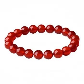 MY WORLD BEGINS AND ENDS WITH YOU Chalcedony Jade Bracelets Unisex