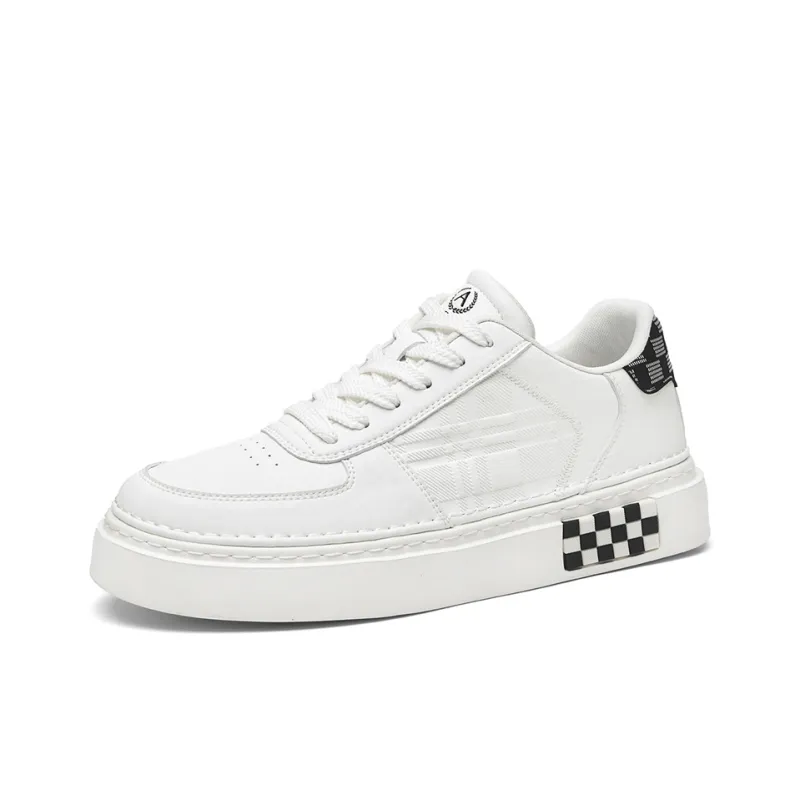 AOKANG Elegant Style Series Skateboard Shoes Men Low Top Khaki, Black-35