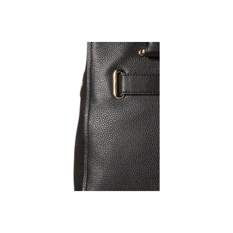 COACH Swagger Pebbled Leather One Shoulder Handbags Large Size Women's Black-4