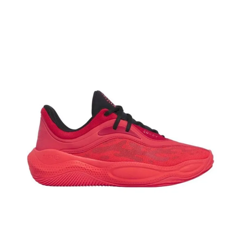 Under Armour Curry Splash Anti-Slip Wear-Resistant Low-Top Basketball Shoes Unisex Red-1