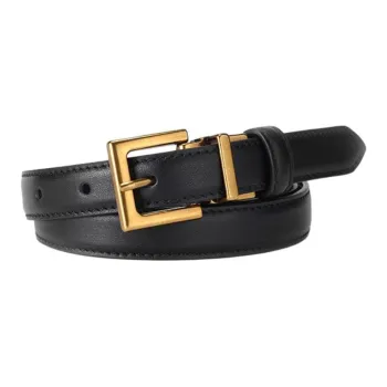 PALBAS Cow Leather Leather Belts Women's Width  2cm
