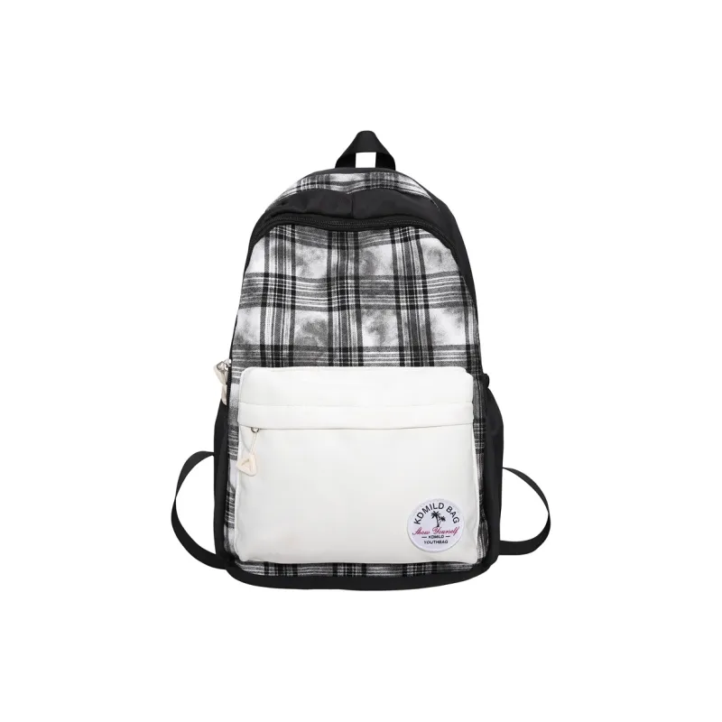 BUBM Nylon Backpack Unisex Pink/Orange/White-11