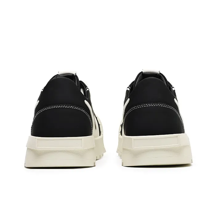 OUBT Fashion Big Head Casual Trendy Shoes Breathable And Slip Resistant Low Top Skateboard Shoes Unisex Black White-7