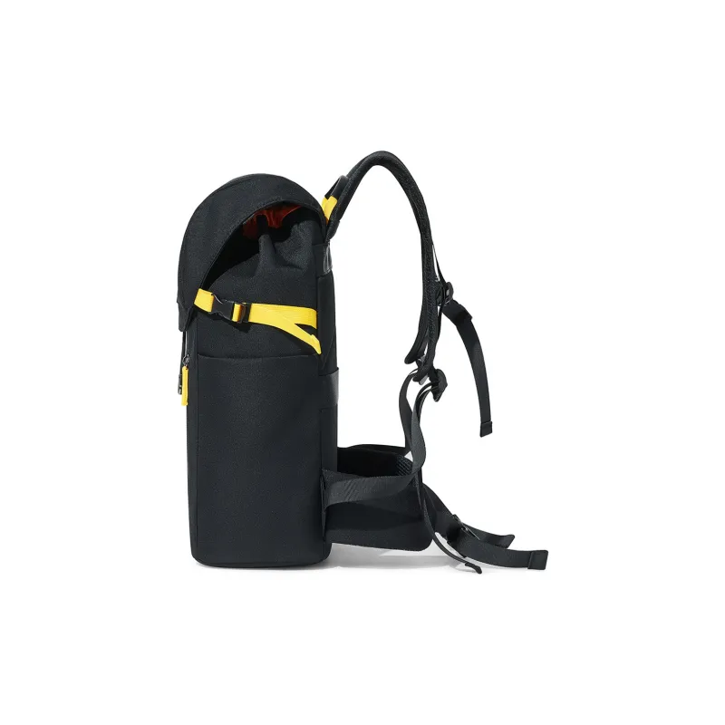 BOSTANTEN Fabric Backpack Unisex Black/Gray-3