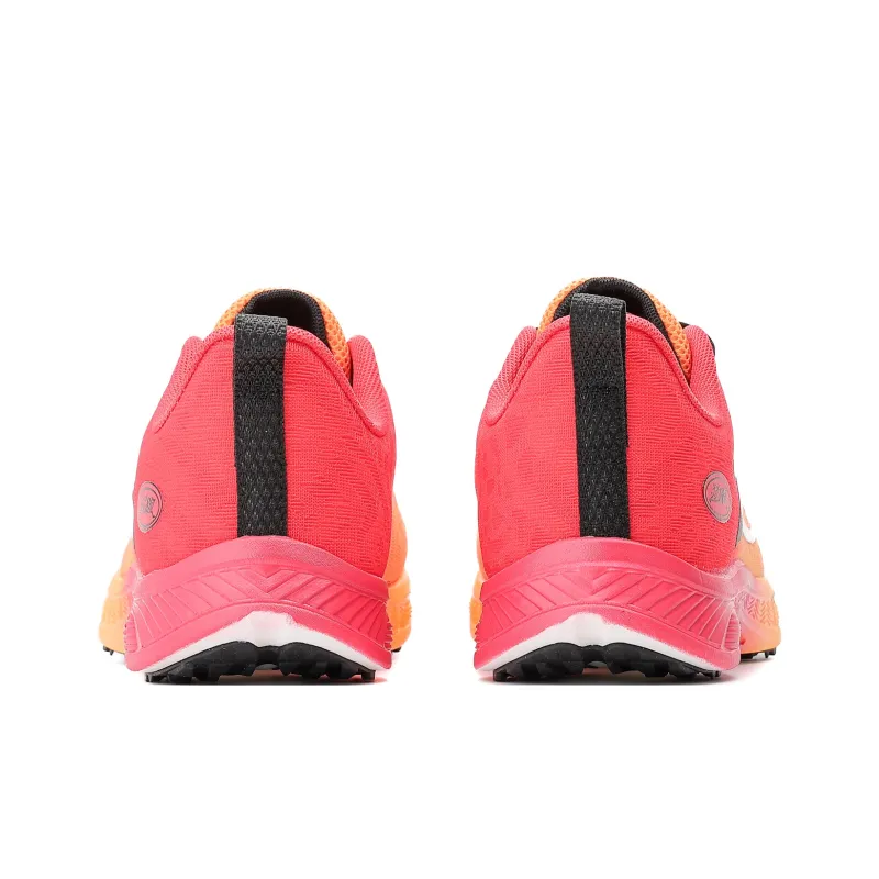 POLUDIYIPI Breathable Low Top Popcorn Running Shoes Unisex Fluorescent Enchanting Red-5